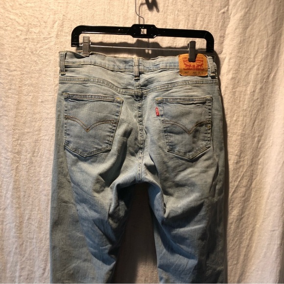 Mens Levi’s light wash style 502 regular taper jeans great condition 30 x 32 - Picture 5 of 10